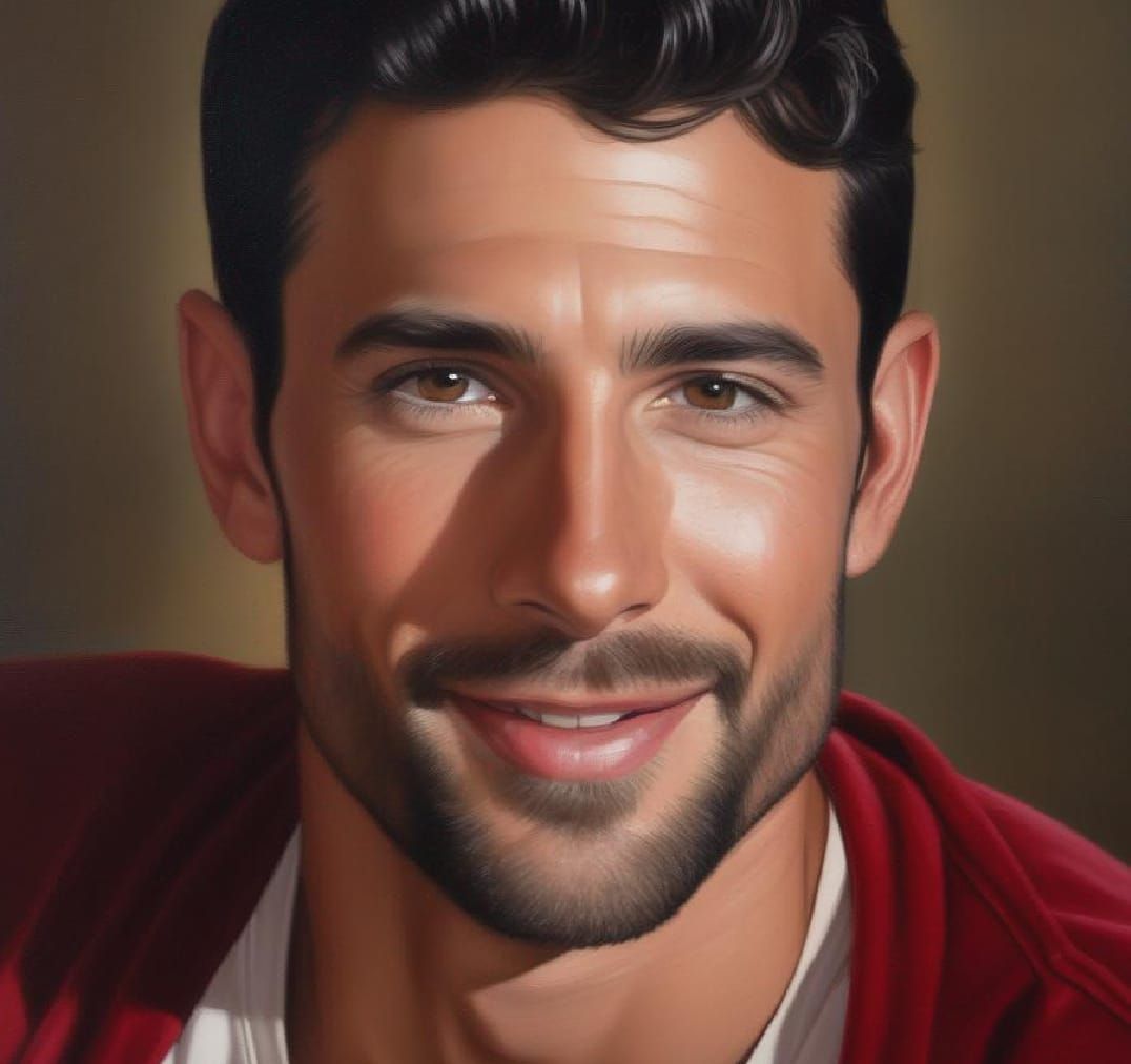 Handsome man  with stubble