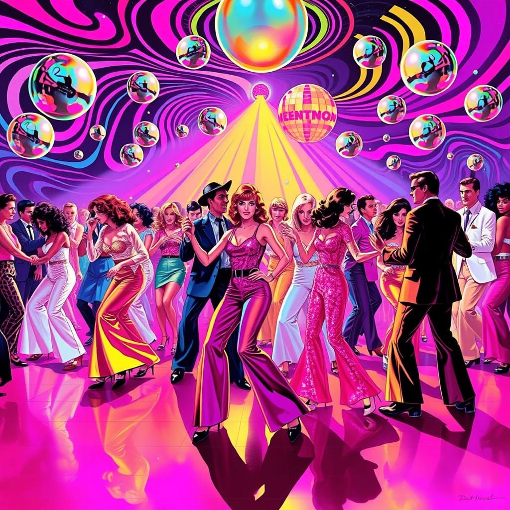 disco dancers  by @wow