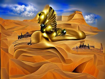 Sphinx on sand