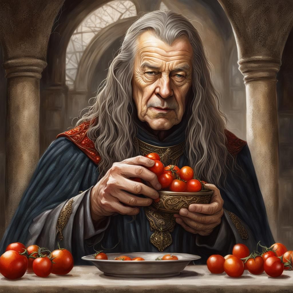 Denethor and his Tomatoes - AI Generated Artwork - NightCafe Creator