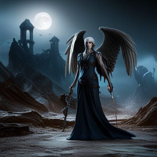 The angel of death - AI Generated Artwork - NightCafe Creator