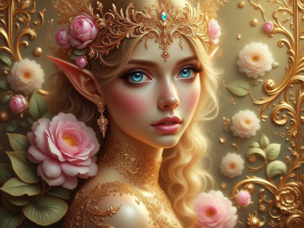 <lora:FiosGoldOpulence:1.0> Ella: Elven Fairy