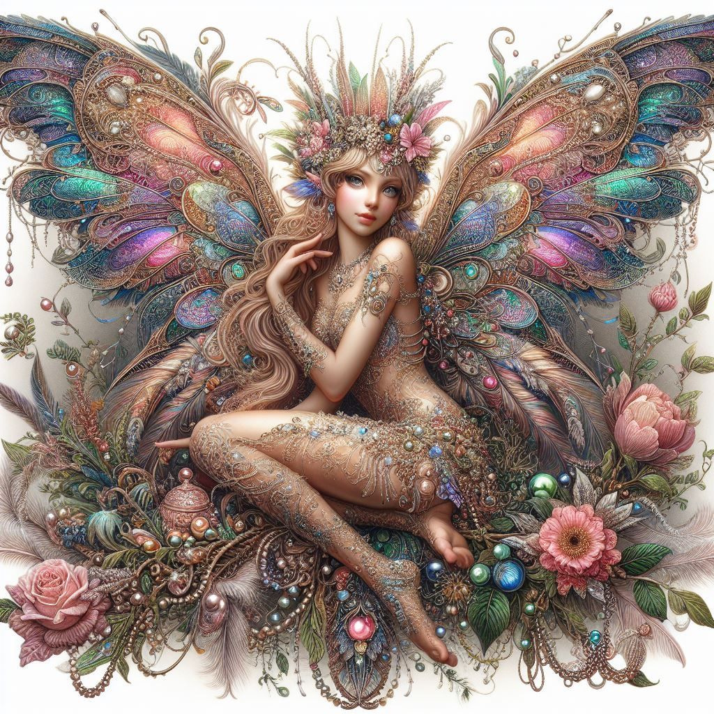 Iridescent Pin Up Fae