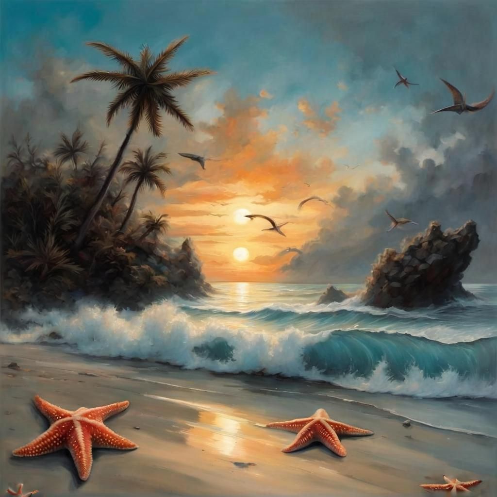 Giant Starfish Washed Ashore