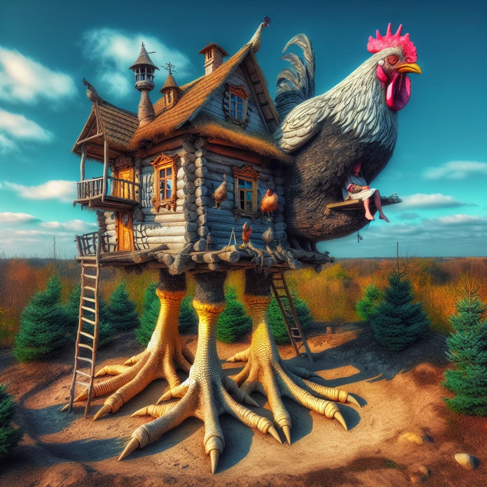 Baba Yaga’s Hut - AI Generated Artwork - NightCafe Creator