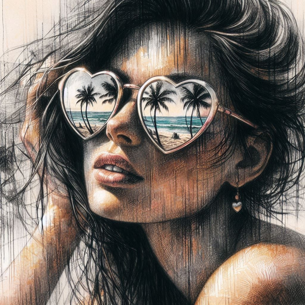 heart shaped sunglasses