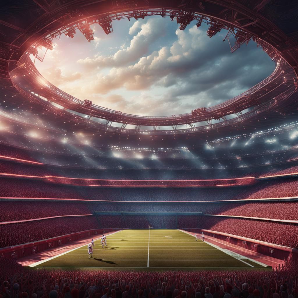 Angels roll their eyes in a music stadium - AI Generated Artwork ...