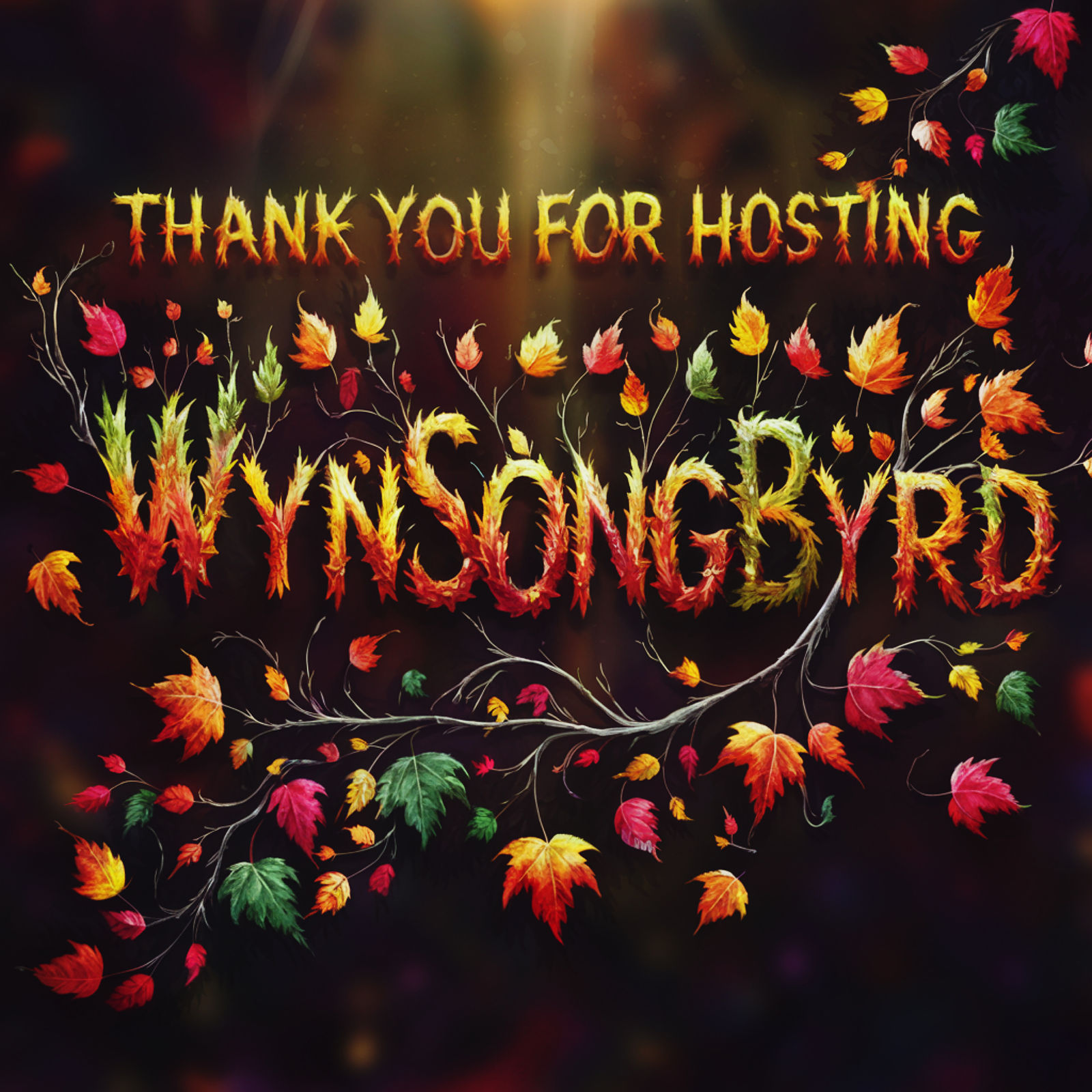 Thank you for Hosting WynSongByrd