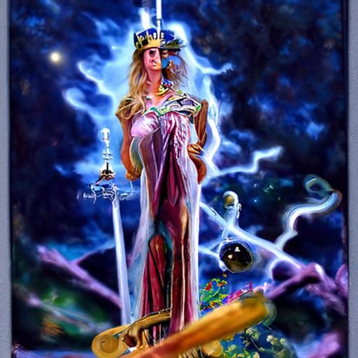 space queen of wands 