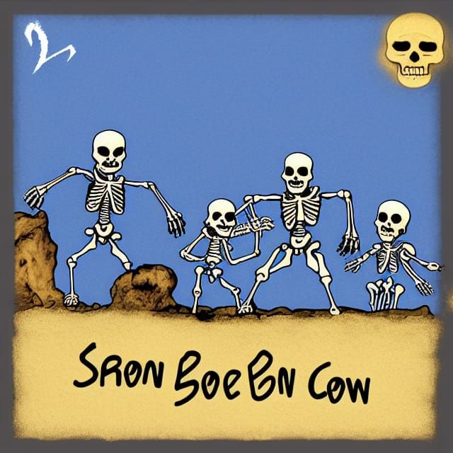 cripes! its the skeleton bone boss and skeleton demon crew!