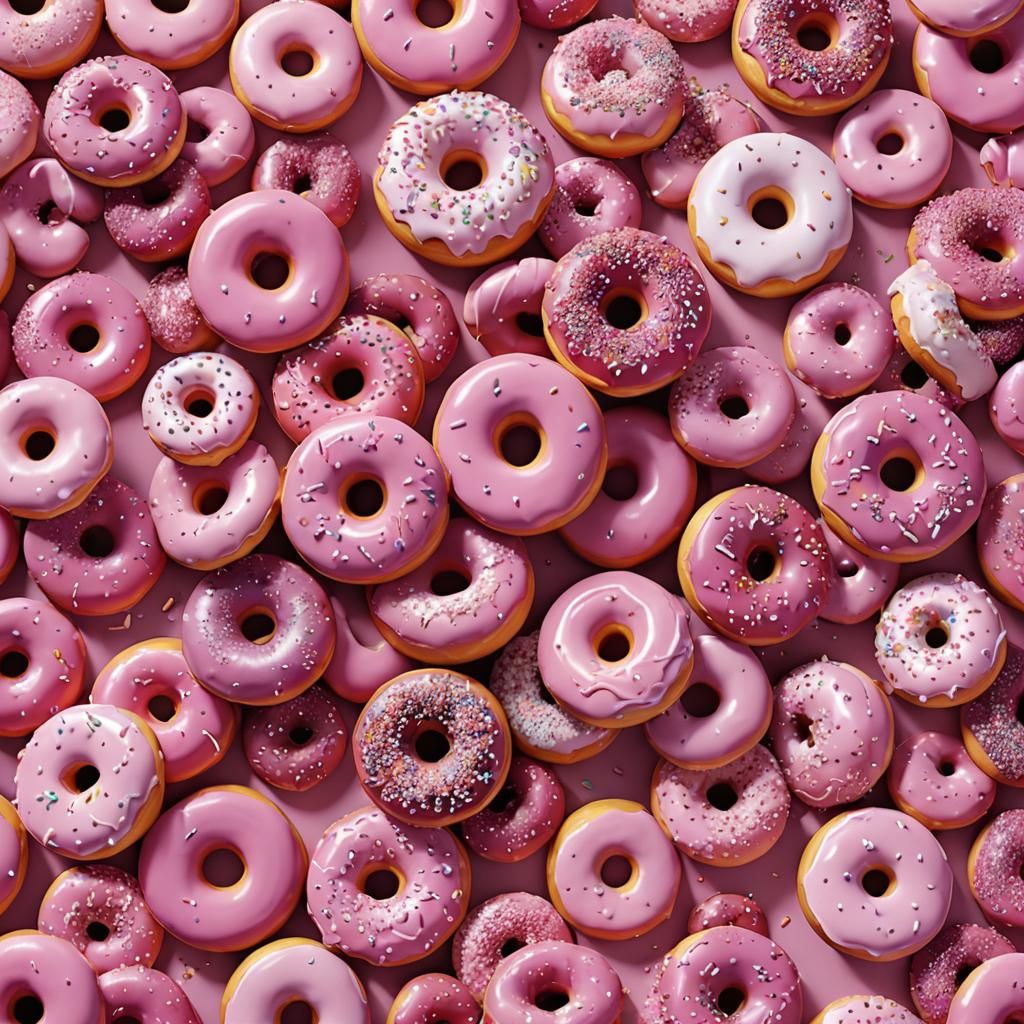 Create pink colour donut