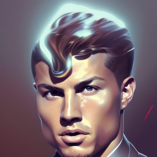 ronaldo head and shoulders portrait, 8k resolution concept art portrait