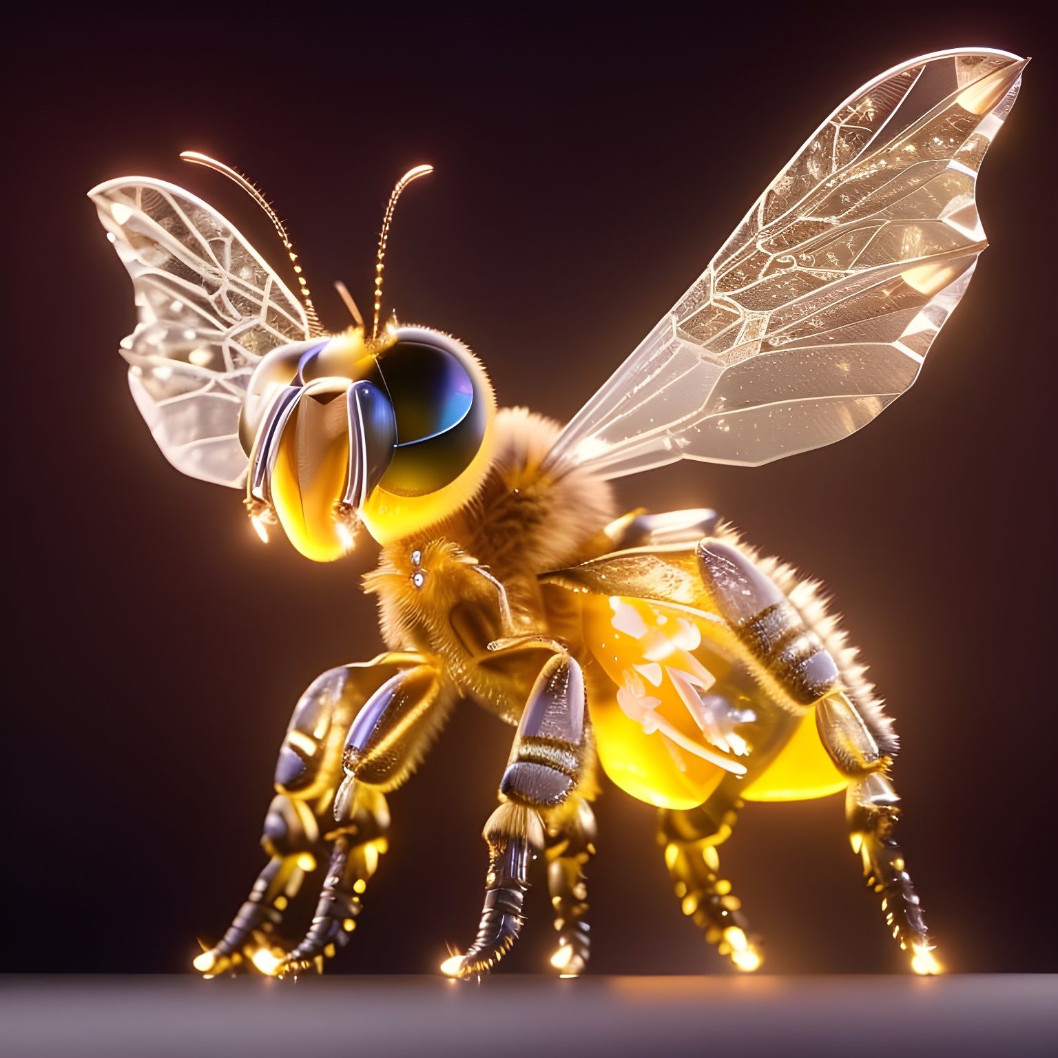crystal bee 🐝  by @adansito