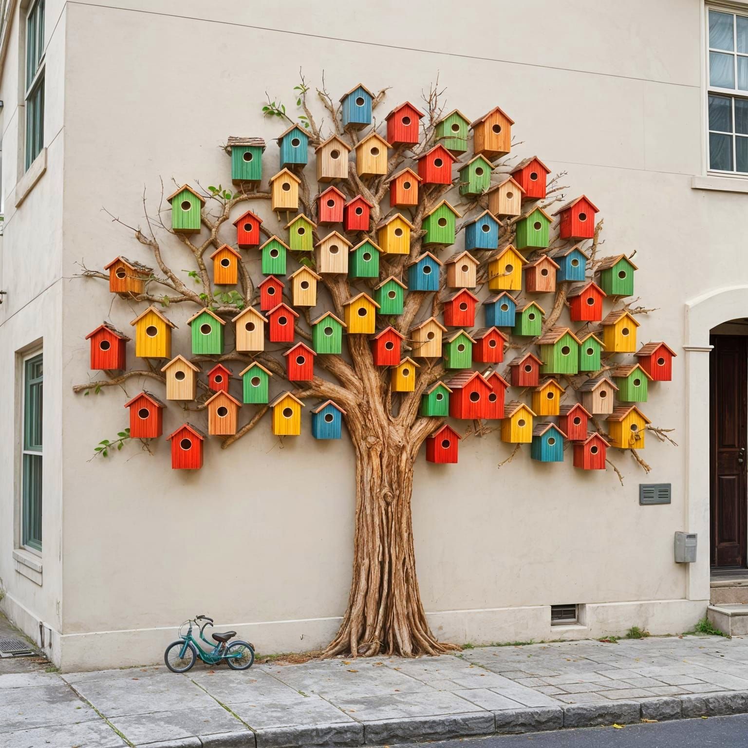 Birdhouse Sculpture  by @Foul Rabbit