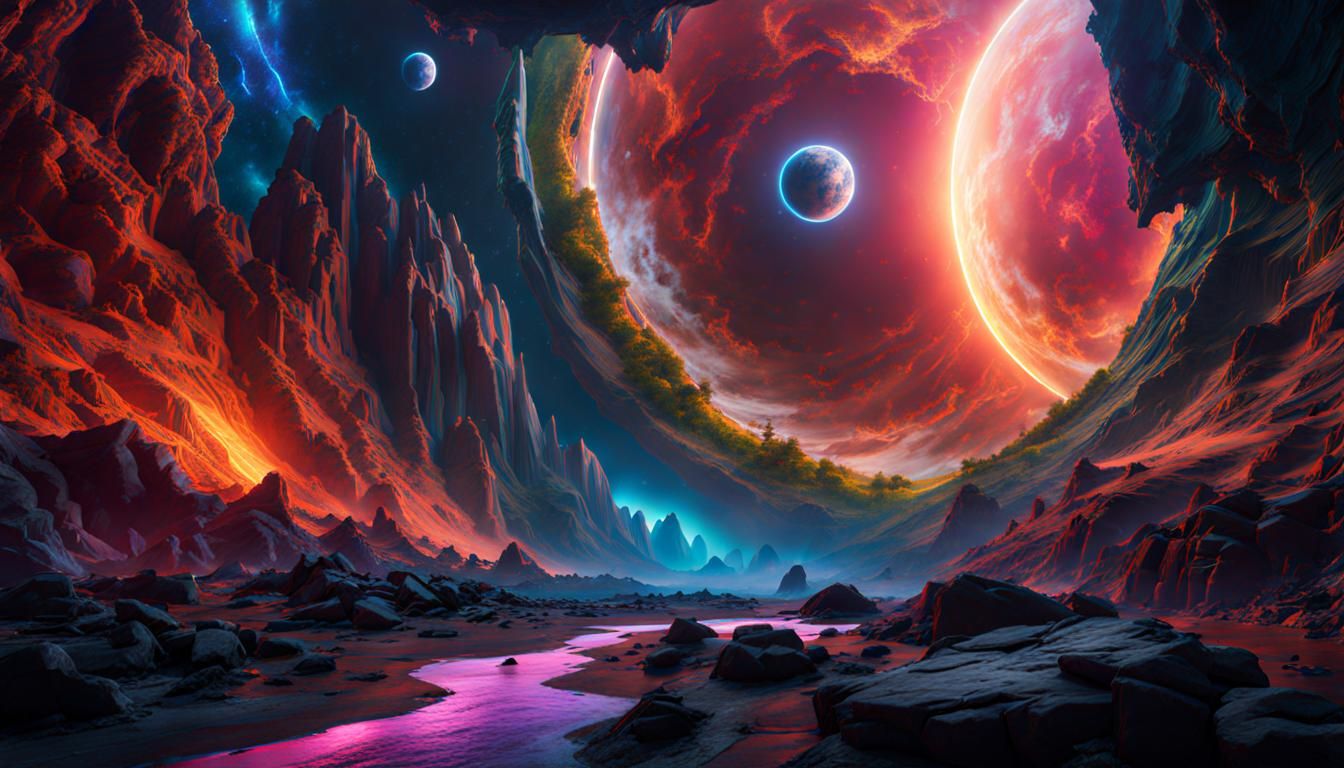 mixing layers of space-time
