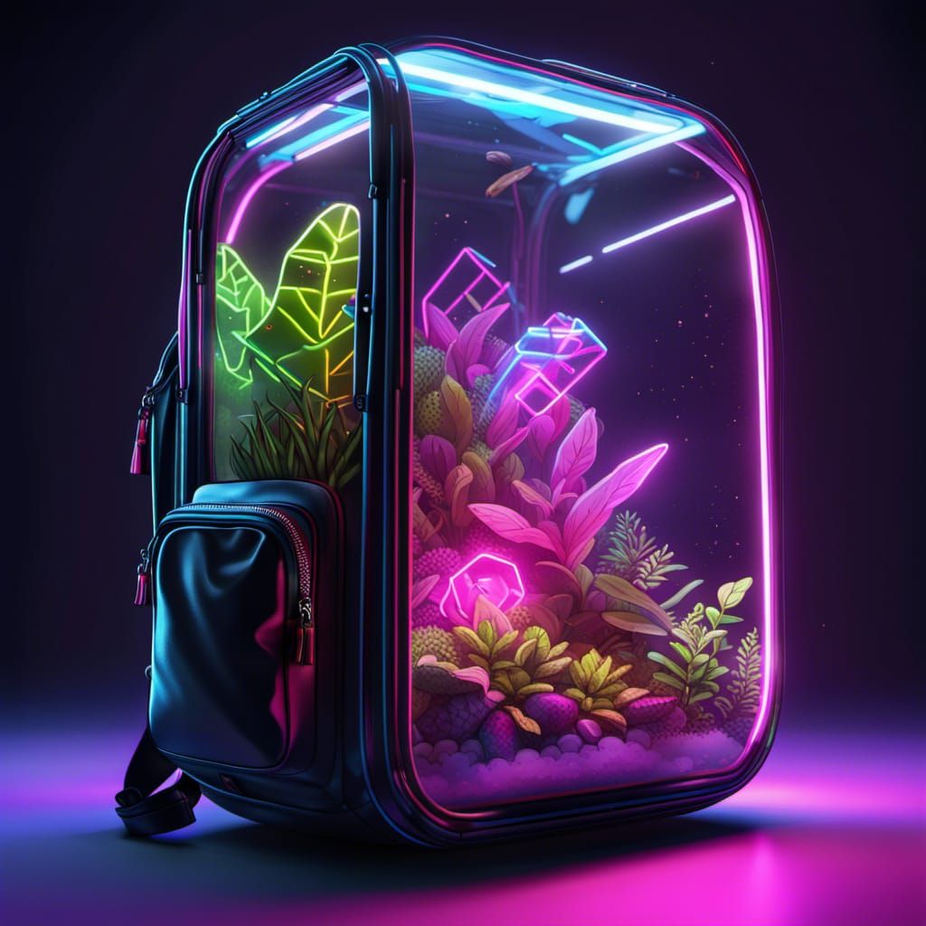 Terrarium Backpack  by @JarMan