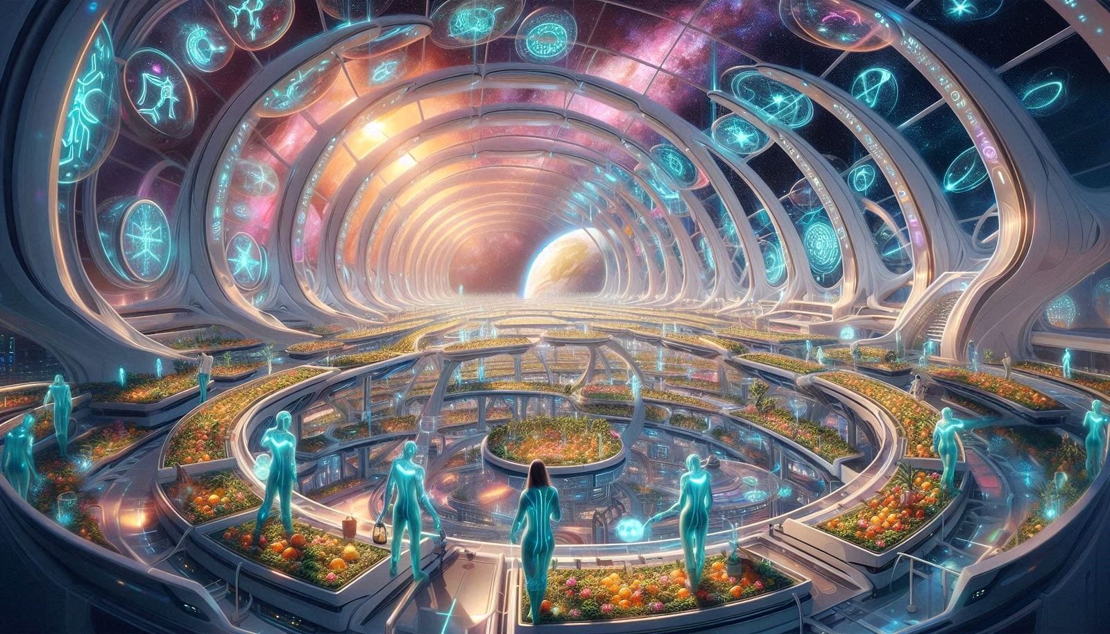 Botanical cultivation and research centre onboard a galactic...