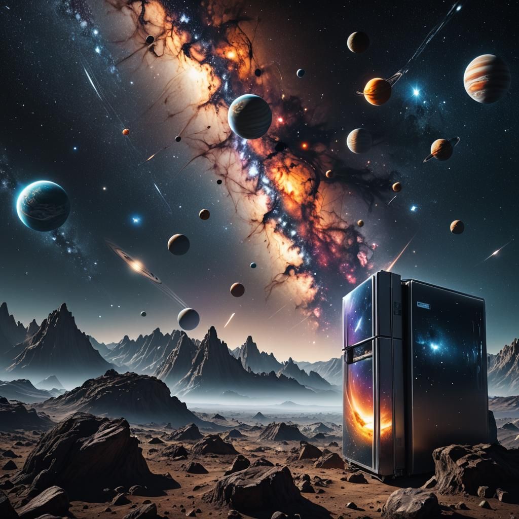 Who brought the fridge here?  by @Gokiburi