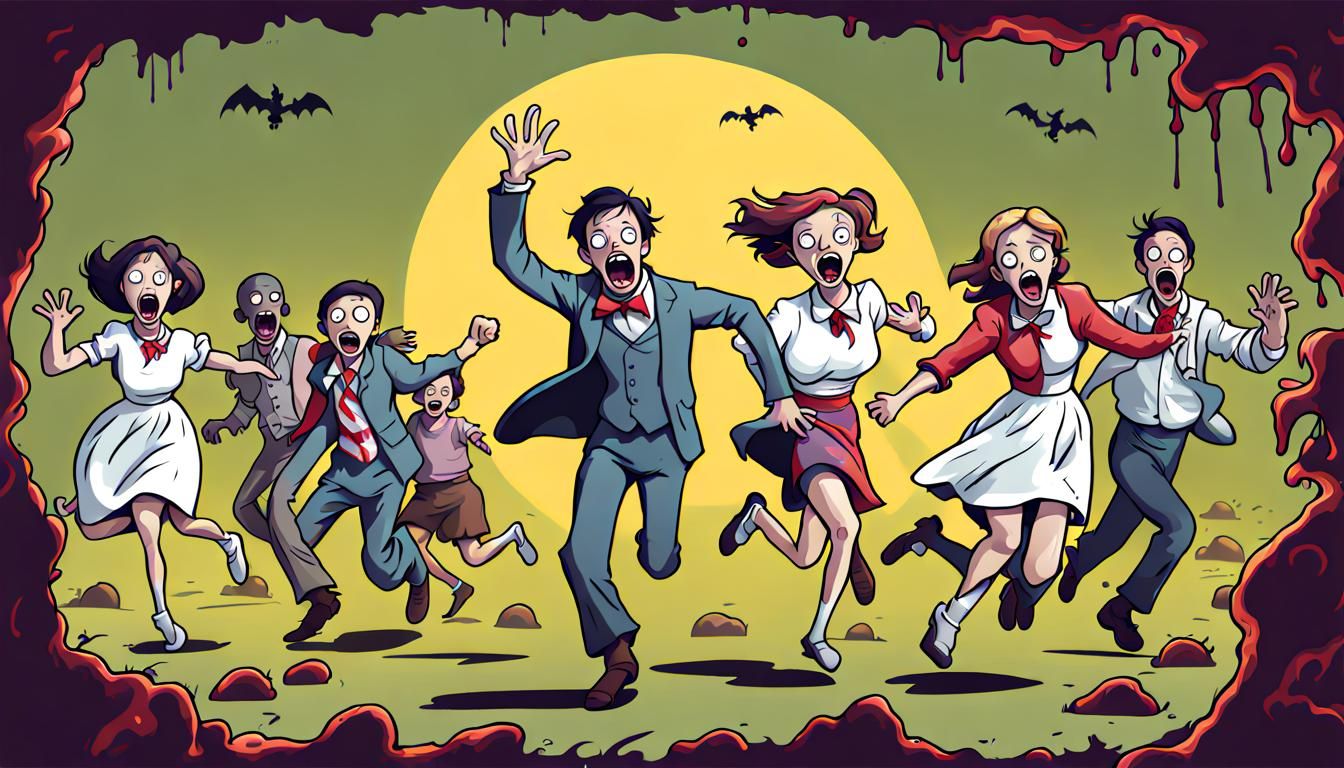Running terrified