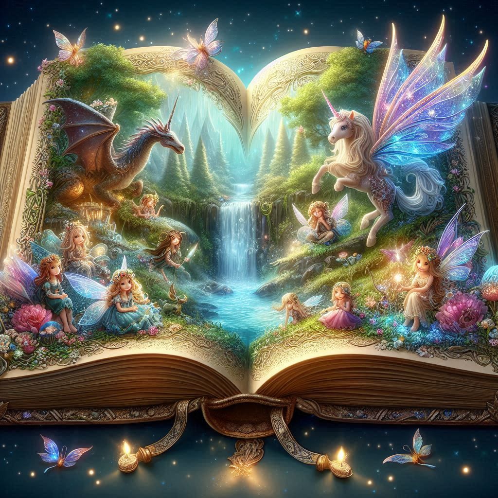 Fantasy magical book