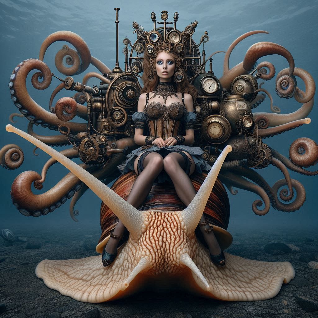 Steampunk snail ride