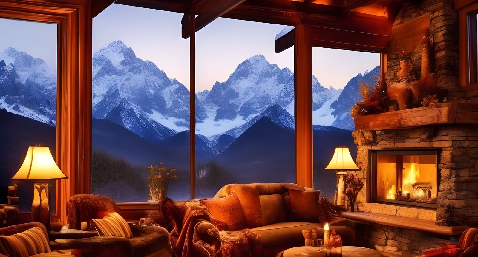 Cozy View of the Italian Alps  by @lawrencelot