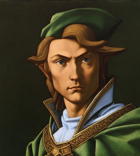 Link inspired Renaissance painting AI Generated Artwork NightCafe