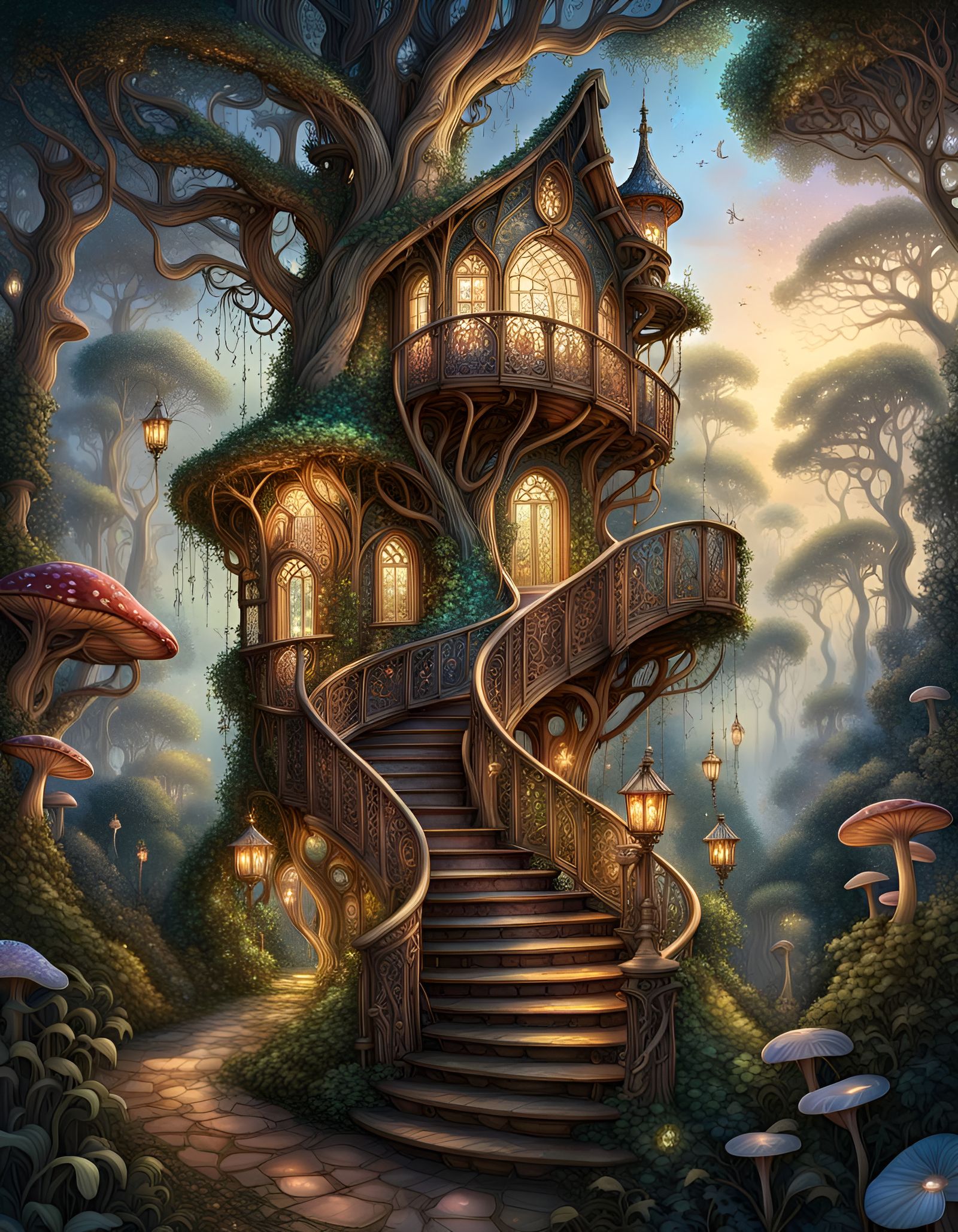 Fae Haven Heights - Apartments to Lease for discerning fairy folk.  by @KLP-Magick