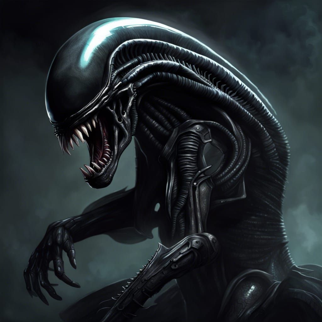 a xenomorph from the 