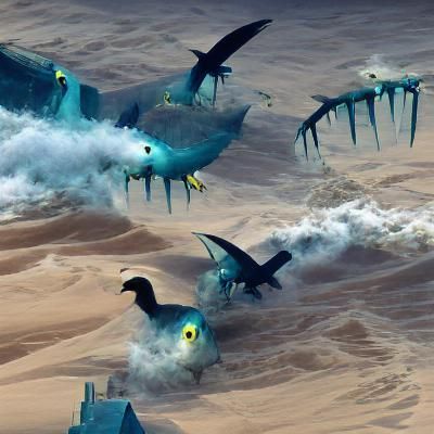 These frightening birds are at war in Atlantis