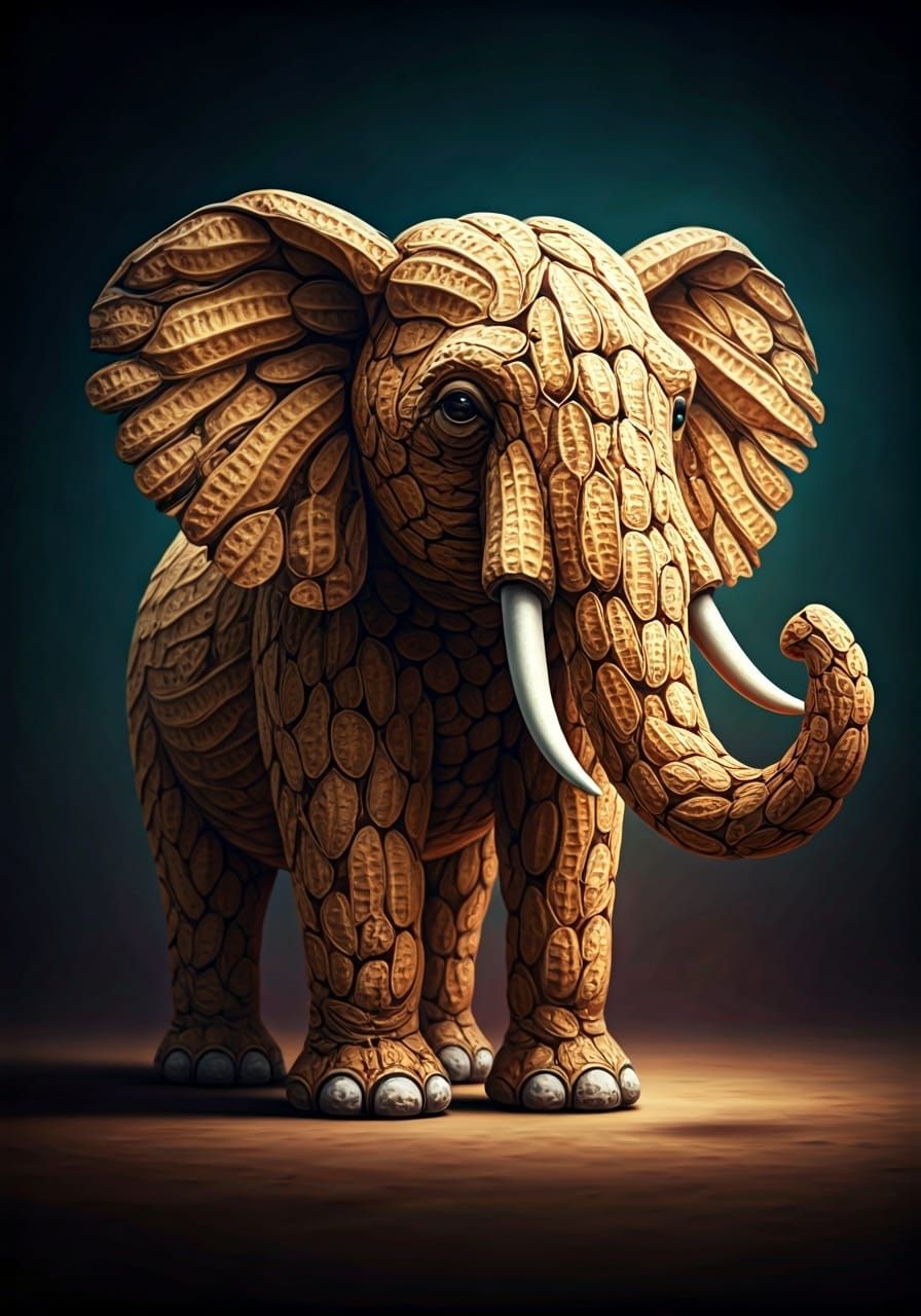 Peanut the Pachyderm  by @Jerri Bee