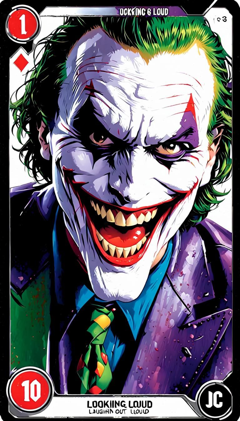 The joker and his laugh! - AI Generated Artwork - NightCafe Creator