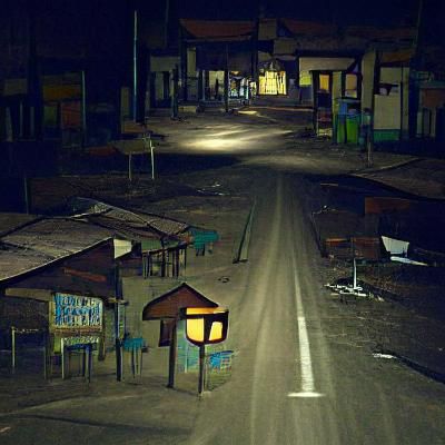 eerie abandoned town