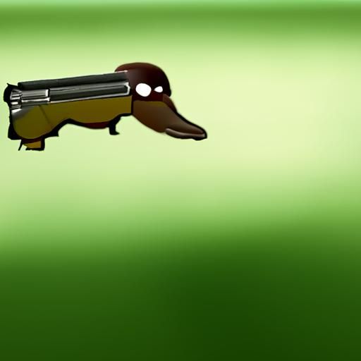 Platypus aims gun at you