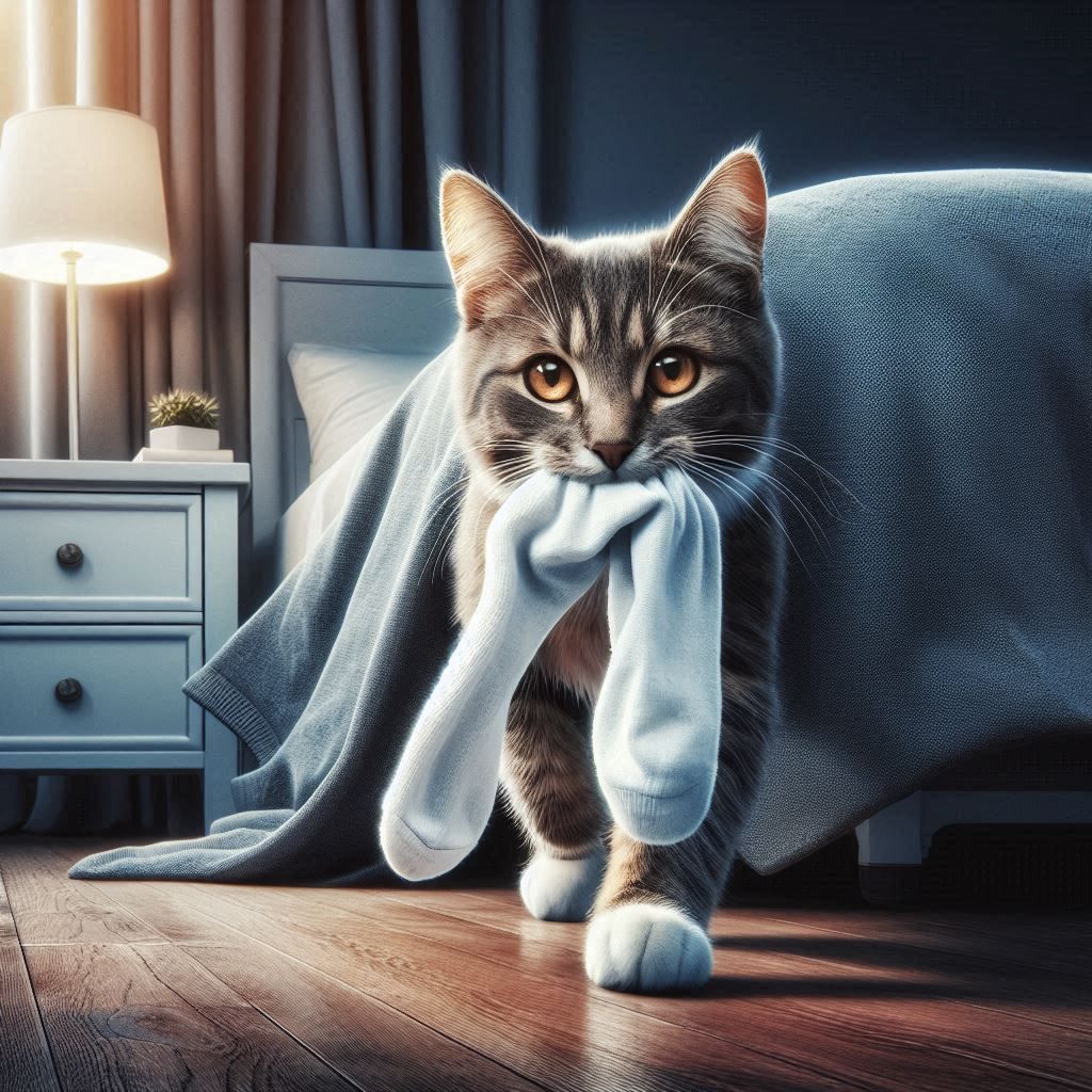 sneaky cat, that's who stole al my socks.