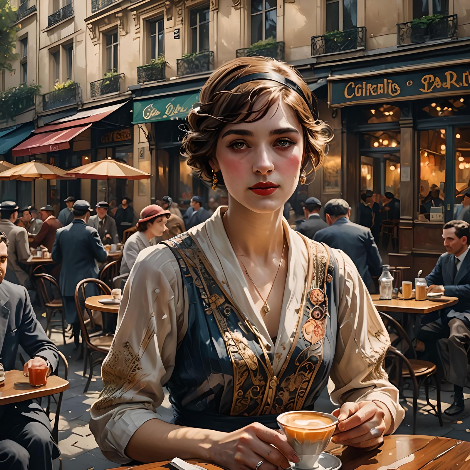 1920s Paris street café   by @T Neddow 