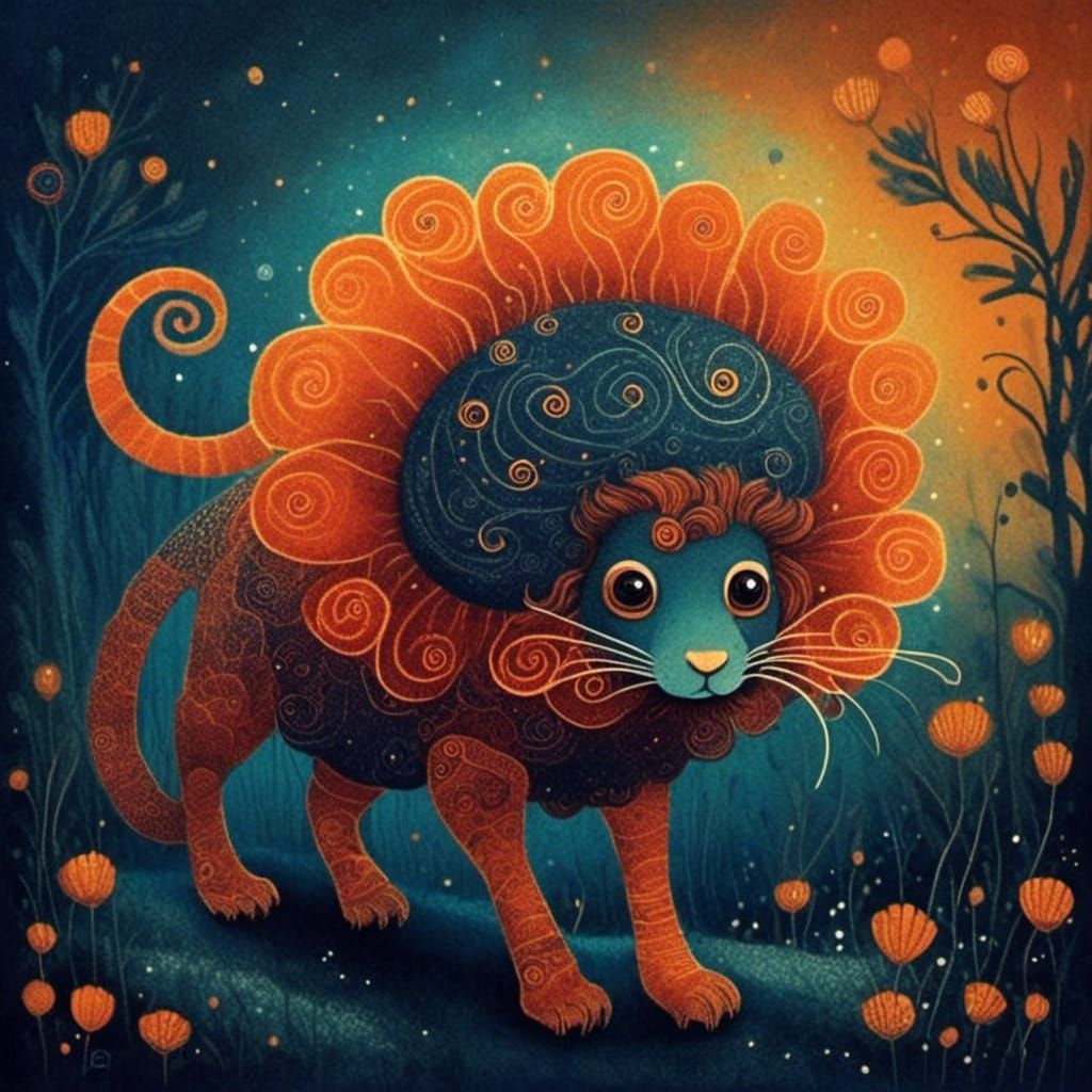 <lora:Cicada Song:1.0> Little Lion 