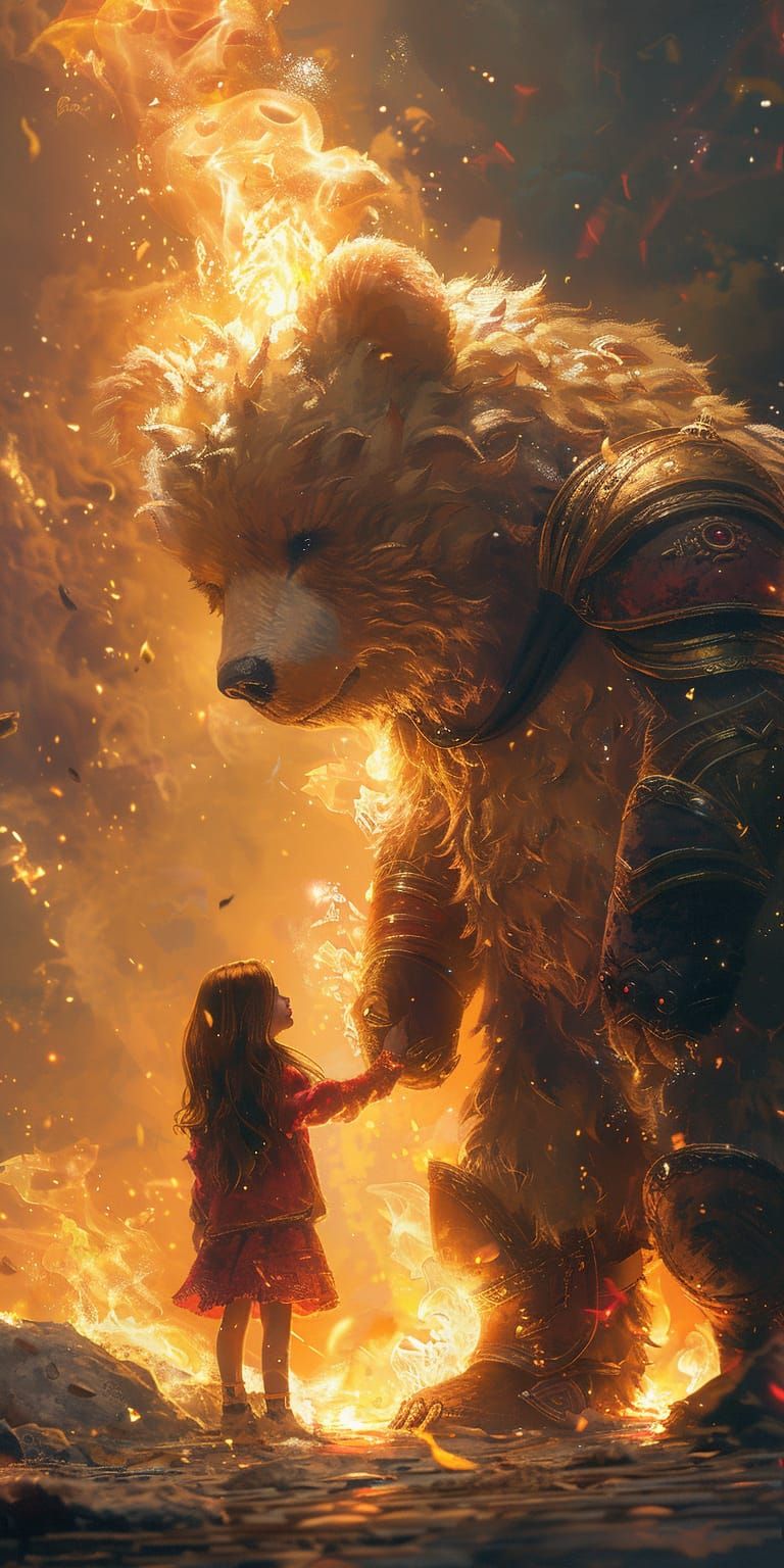 Bear and Girl