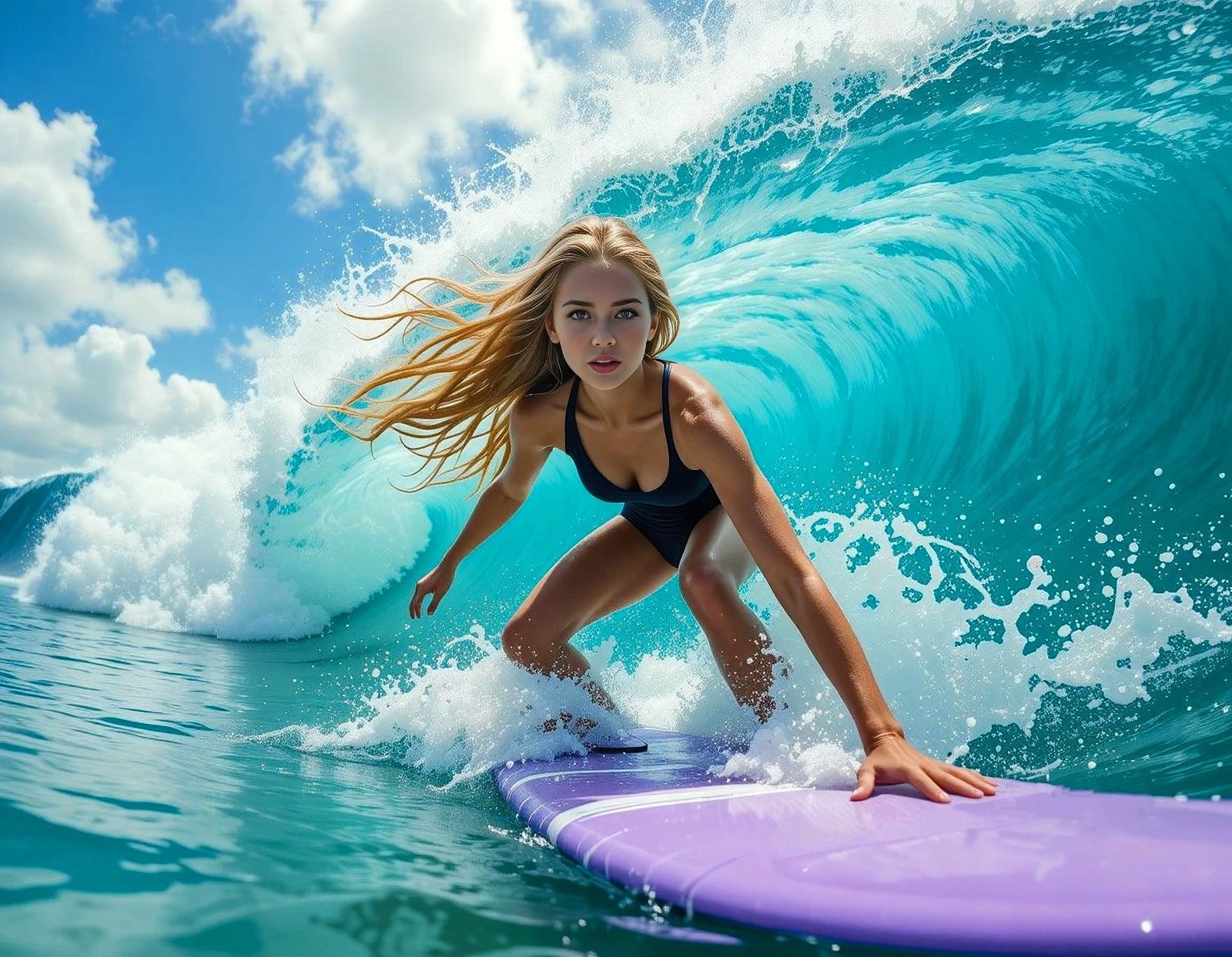 Catchin' a Wave at Black's Beach
