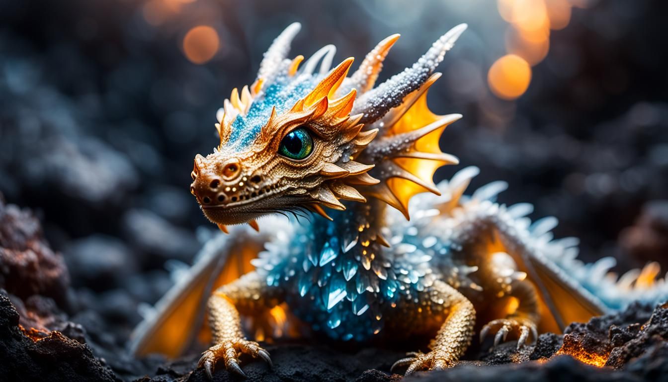 Crystal Dragon   by @Tigerhunter09