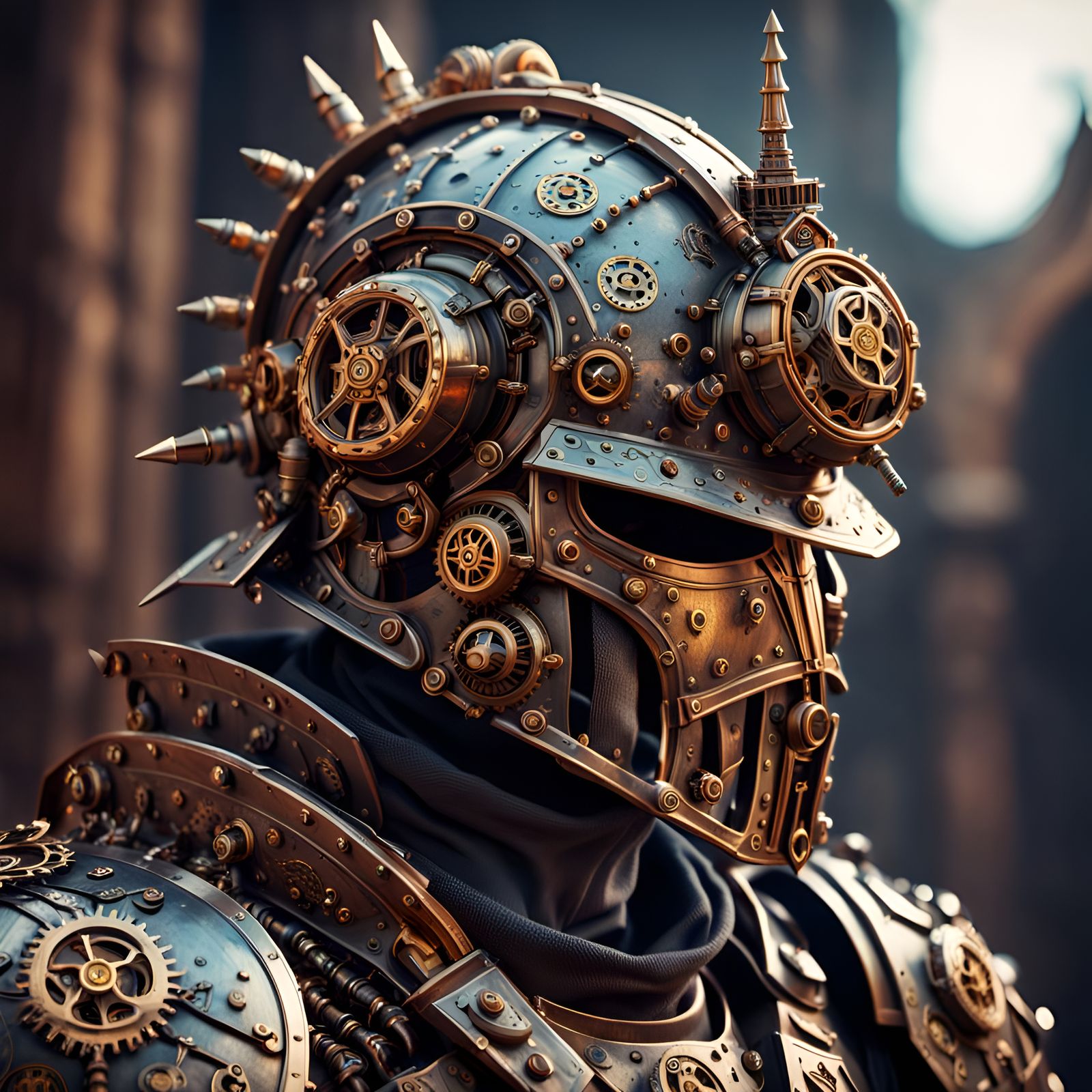 Steampunk Knight   by @Koffee