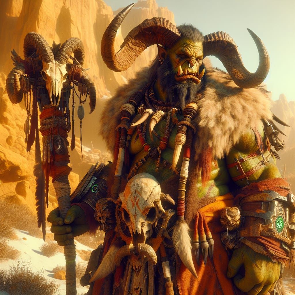 Desert Skull-Lord, Keeper of the Scorchlands  by @Uwork