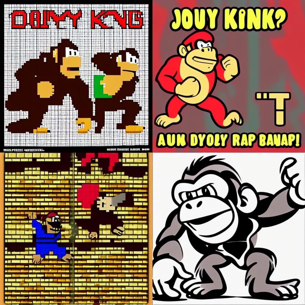 Donkey Kong Rap - AI Generated Artwork - NightCafe Creator