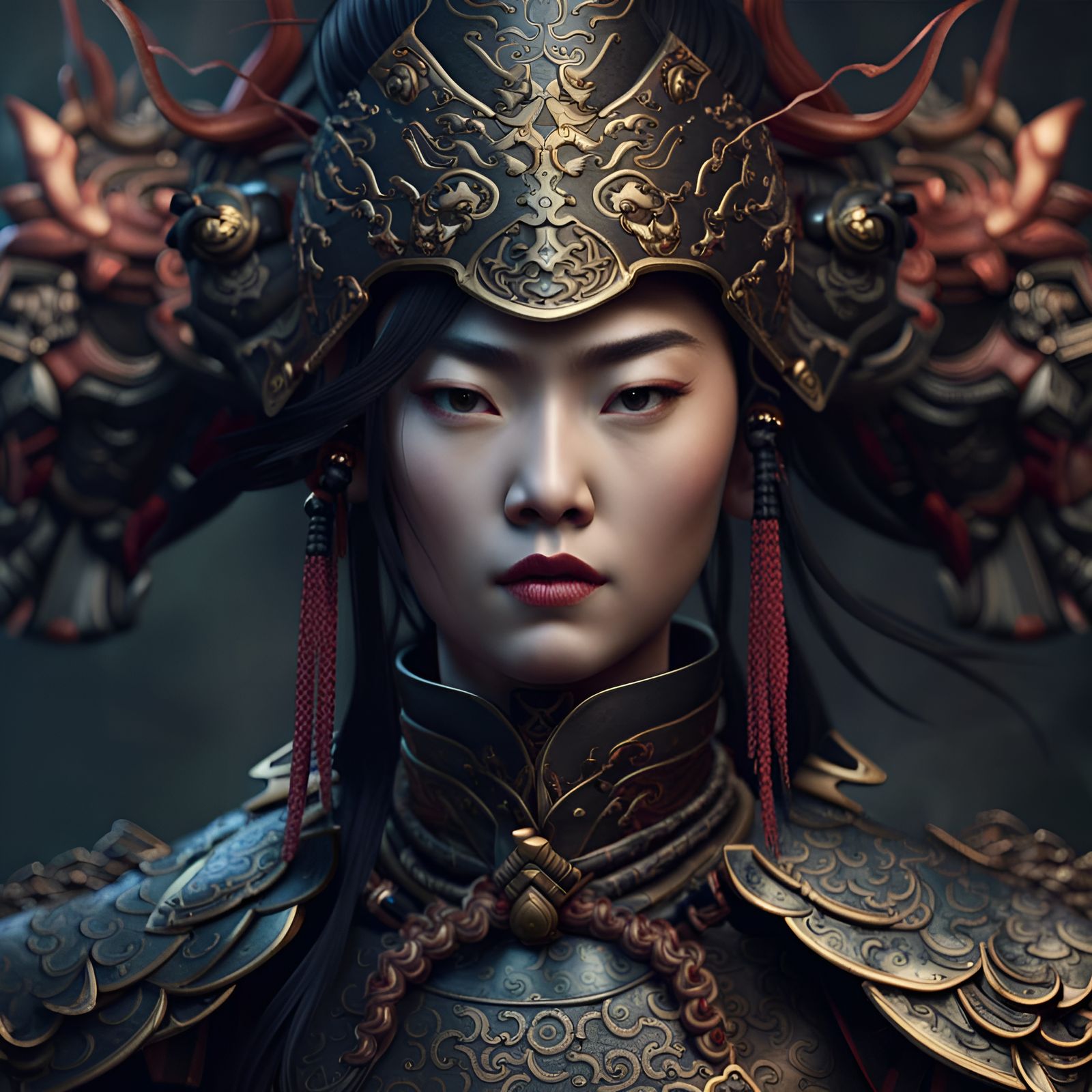 Female Dynasty Warrior - AI Generated Artwork - NightCafe Creator