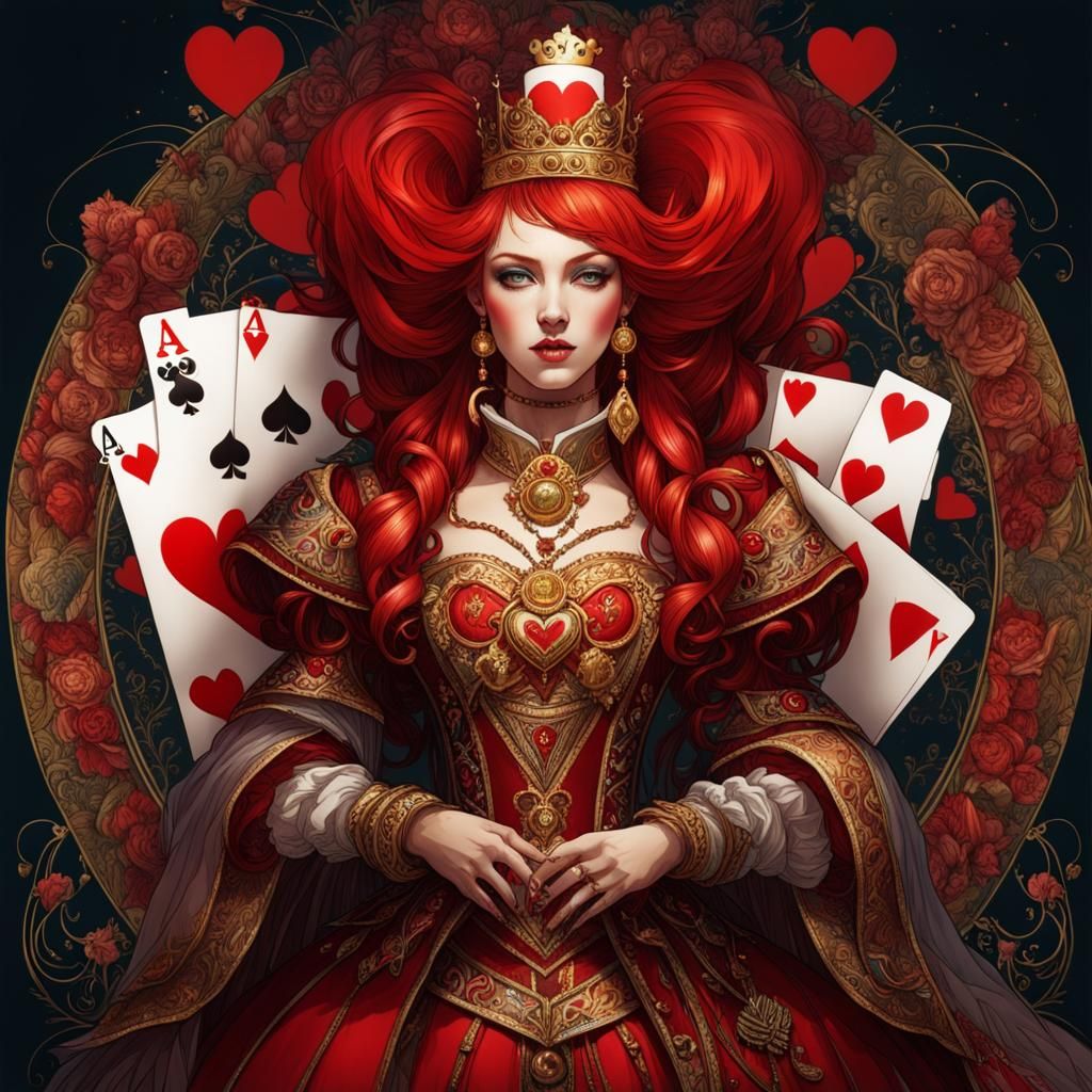 Queen of Hearts - AI Generated Artwork - NightCafe Creator