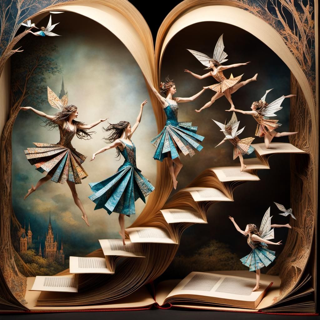 Pop up book dancer
