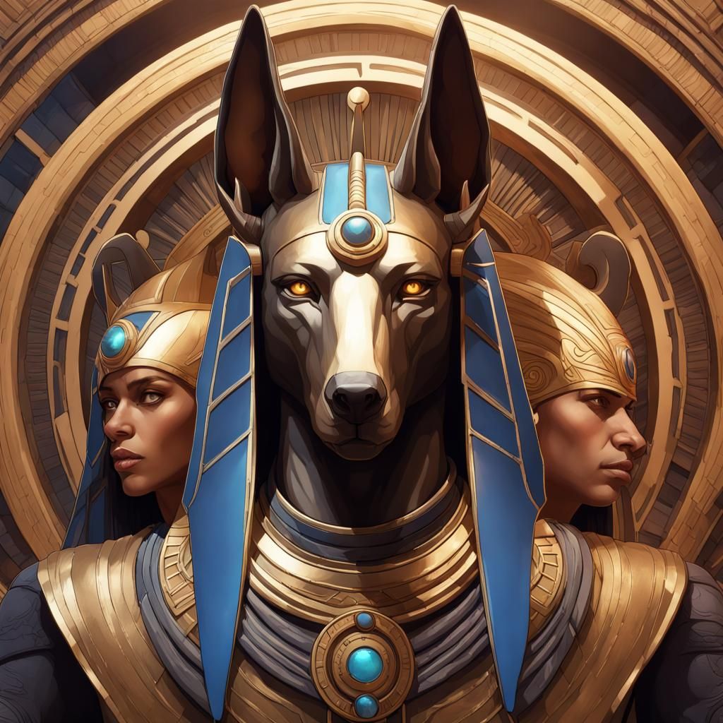 anubis, ra, and horus in stargate - AI Generated Artwork - NightCafe ...