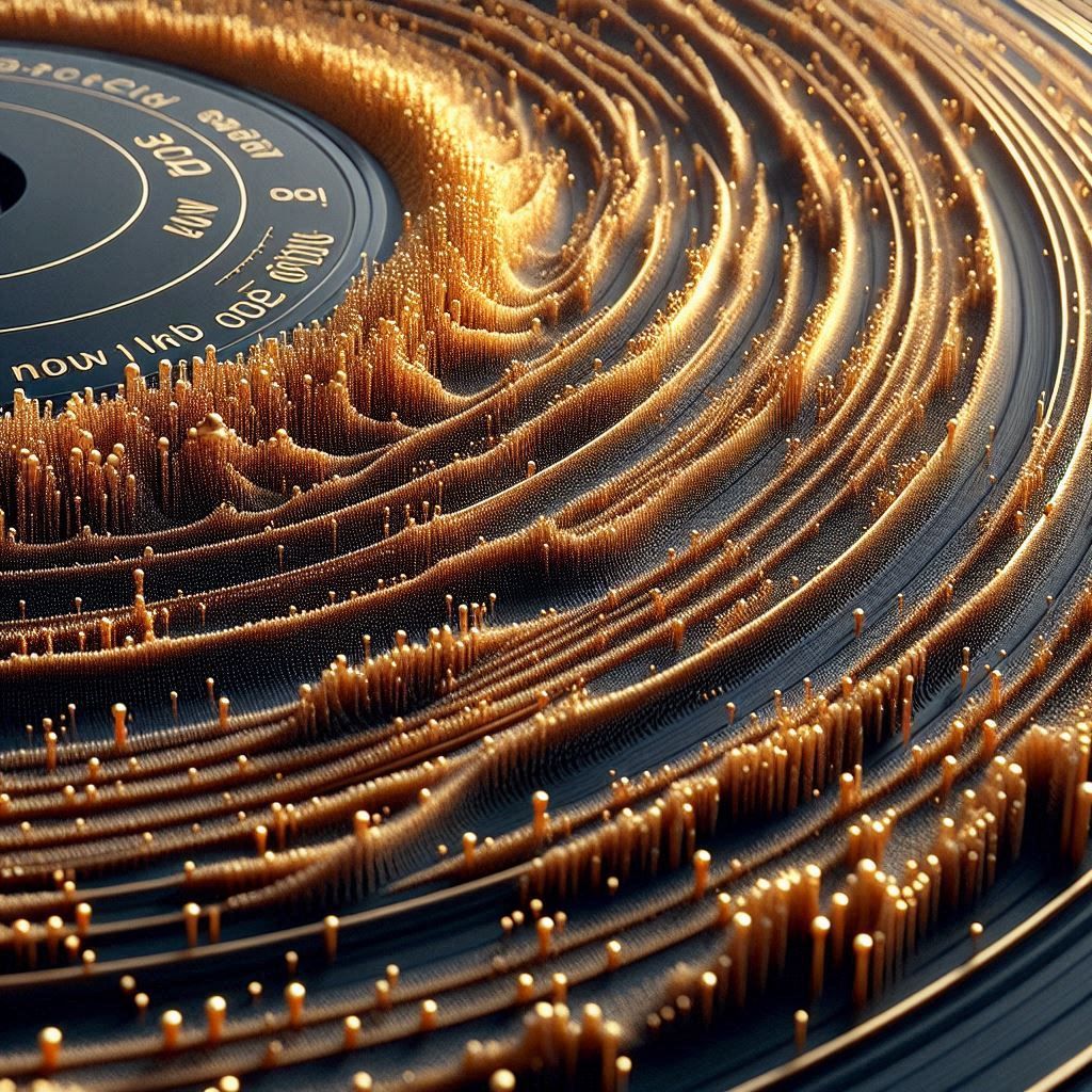 Macro vue of surreal disc.