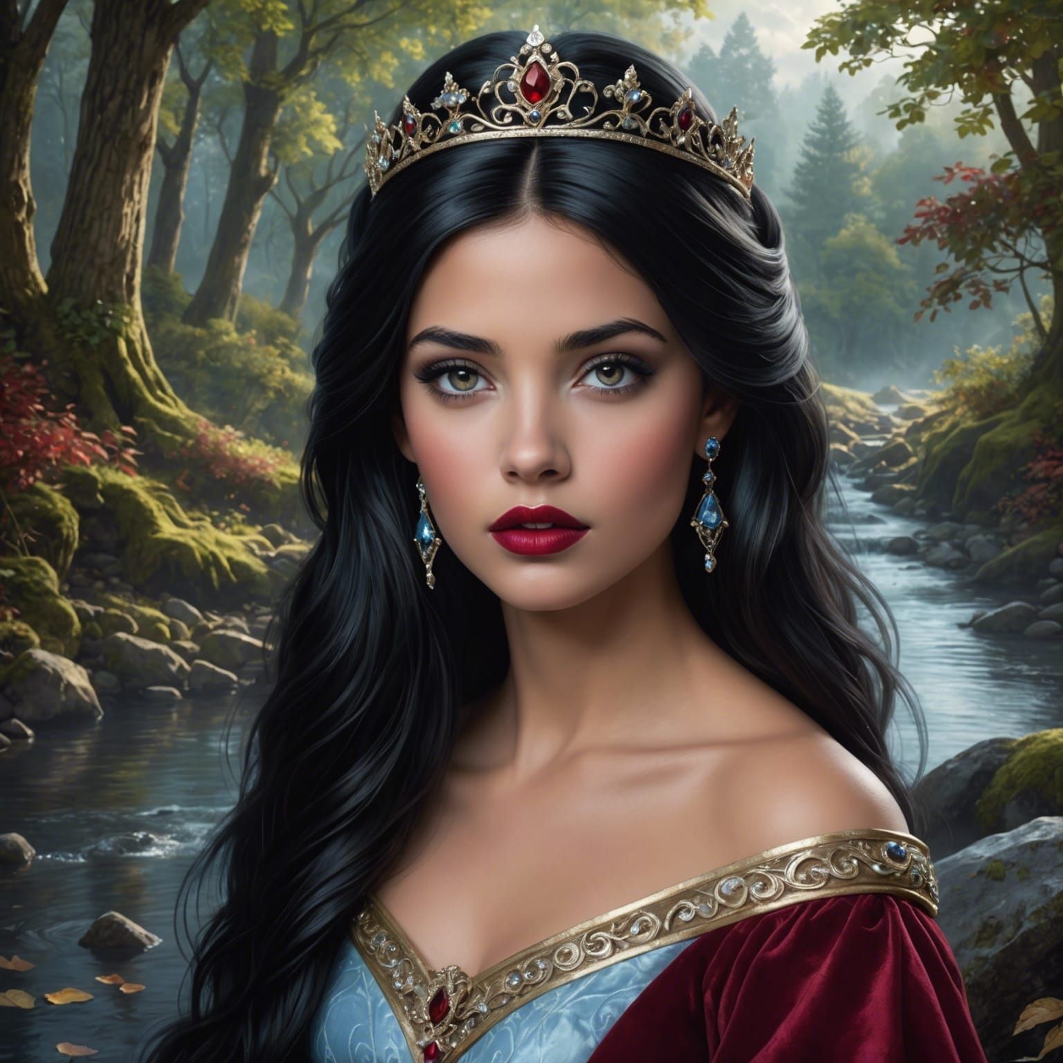 portrait, Beautiful, female princess 