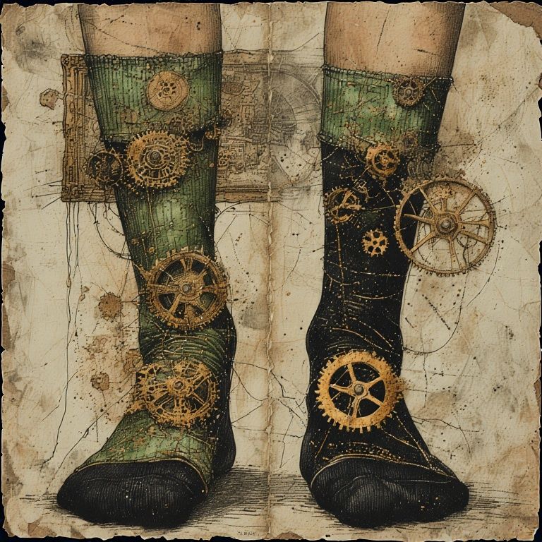 Steampunk socks